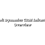 Microsoft Dynamics CRM Infrastructure Overview