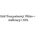 SAP CRM Competency Video – Global Delivery : CPL
