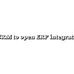 SugarCRM to open ERP integration .avi